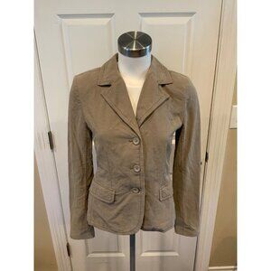 Go By Go Silk, Gray Silk 3 Button Jacket ,Size 2